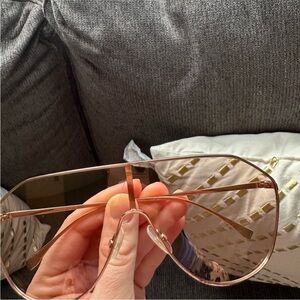 Fendi Rose Gold Aviator Glasses